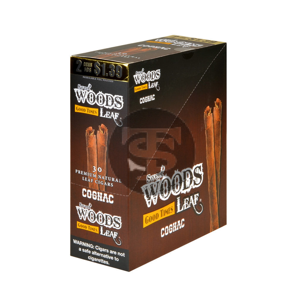 Good Times Sweet Woods 2 For $1.39 Cigarillos 15 Pouches of 2 Cognac