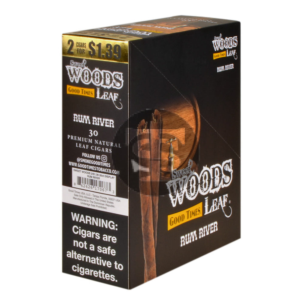Good Times Sweet Woods 2 For $1.39 Cigarillos 15 Pouches of 2 Rum River