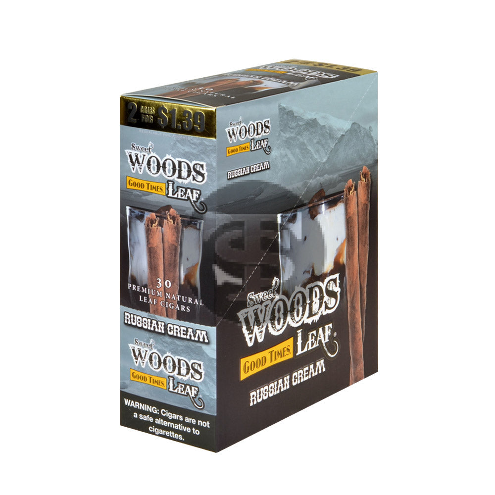 Good Times Sweet Woods 2 For $1.39 Cigarillos 15 Pouches of 2 Russian Cream
