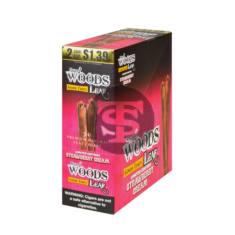 Good Times Sweet Woods 2 For $1.39 Cigarillos 15 Pouches of 2 Strawberry Cream