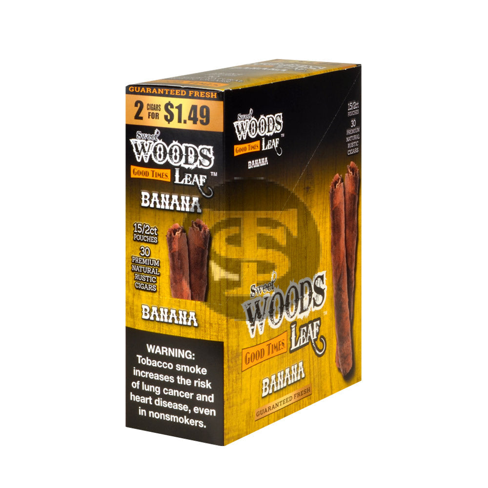 Good Times Sweet Woods 2 For $1.49 Cigarillos 15 Pouches Of 2 Banana 1