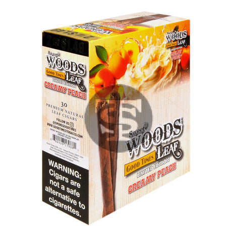 Good Times Sweet Woods 2 For $1.49 Cigarillos 15 Pouches of 2 Creamy Peach