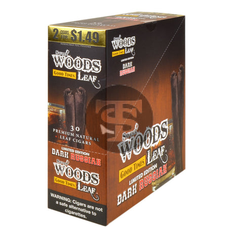 Good Times Sweet Woods 2 For $1.49 Cigarillos 15 Pouches of 2 Dark Russian