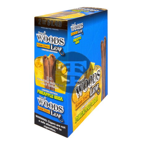 Good Times Sweet Woods 2 For $1.49 Cigarillos 15 Pouches of 2 Pineapple Soda