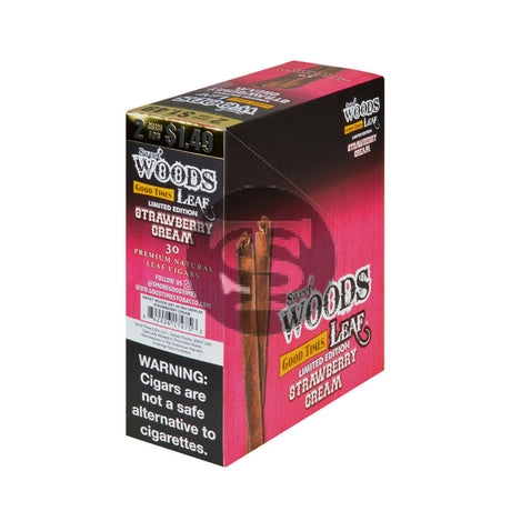 Good Times Sweet Woods 2 For $1.49 Cigarillos 15 Pouches of 2 Strawberry Cream