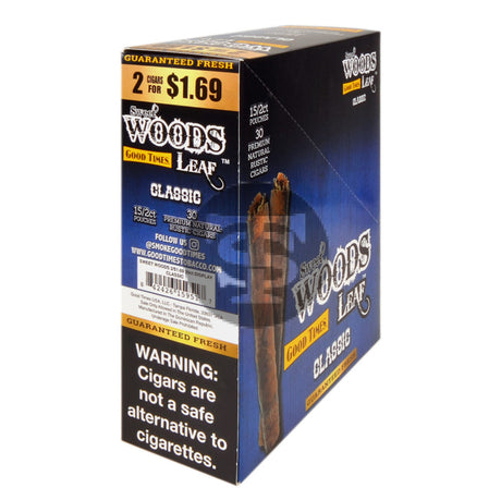 Good Times Sweet Woods 2 For $1.69 Cigarillos 15 Pouches of 2 Classic