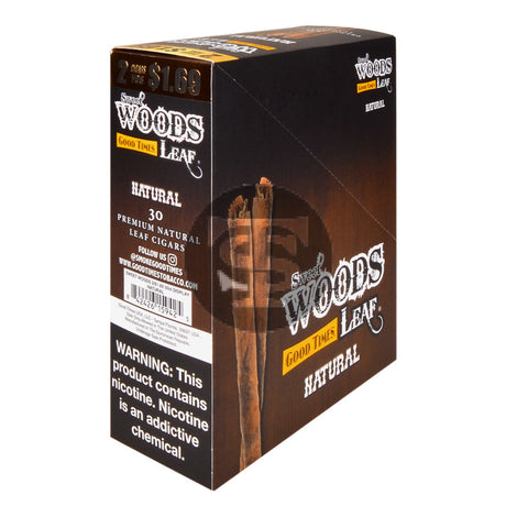 Good Times Sweet Woods 2 For $1.69 Cigarillos 15 Pouches of 2 Natural