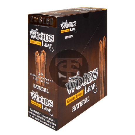 Good Times Sweet Woods 2 For $1.69 Cigarillos 15 Pouches of 2 Natural