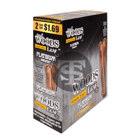 Good Times Sweet Woods 2 For $1.69 Cigarillos 15 Pouches of 2 Platinum