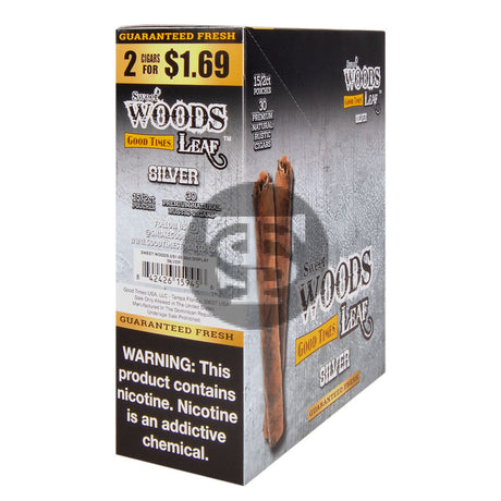 Good Times Sweet Woods 2 For $1.69 Cigarillos 15 Pouches of 2 Silver
