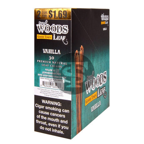 Good Times Sweet Woods 2 For $1.69 Cigarillos 15 Pouches of 2 Vanilla