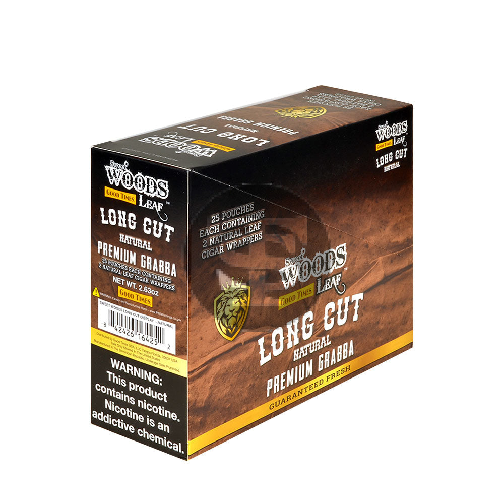 Good Times Sweet Woods Grabba Leaf Wrap Natural 25 Pouches of 2