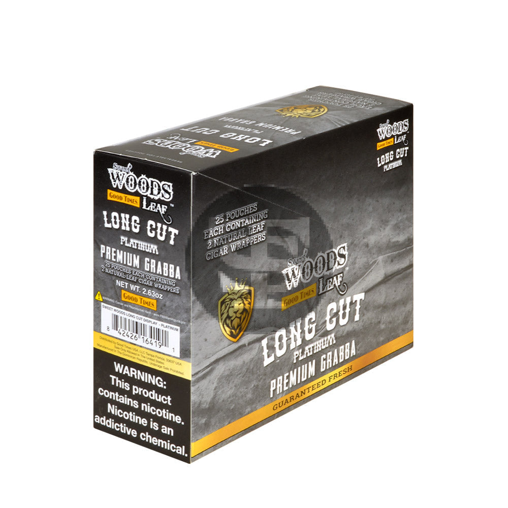 Good Times Sweet Woods Grabba Leaf Wrap Platinum 25 Pouches of 2
