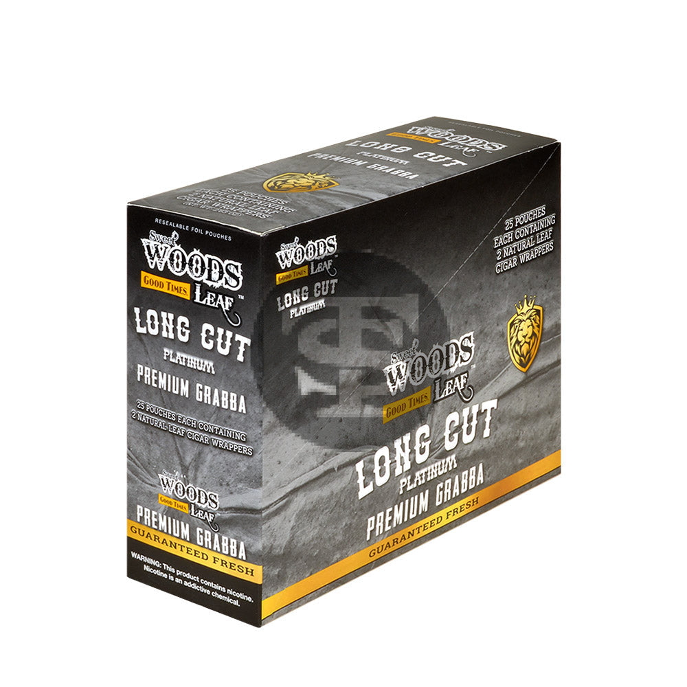 Good Times Sweet Woods Grabba Leaf Wrap Platinum 25 Pouches of 2