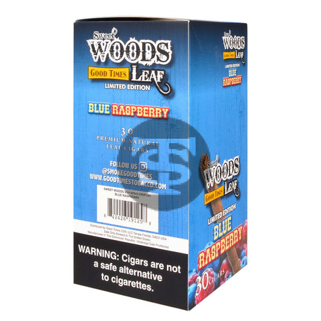 Good Times Sweet Woods Leaf Blue Raspberry Cigarillos 6 packs of 5