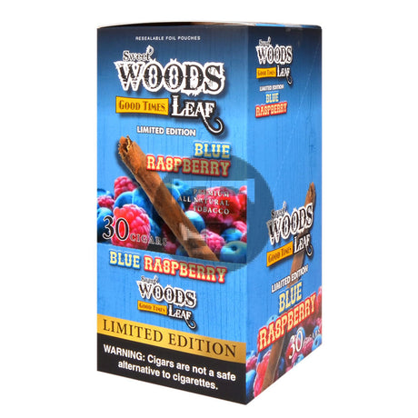 Good Times Sweet Woods Leaf Blue Raspberry Cigarillos 6 packs of 5