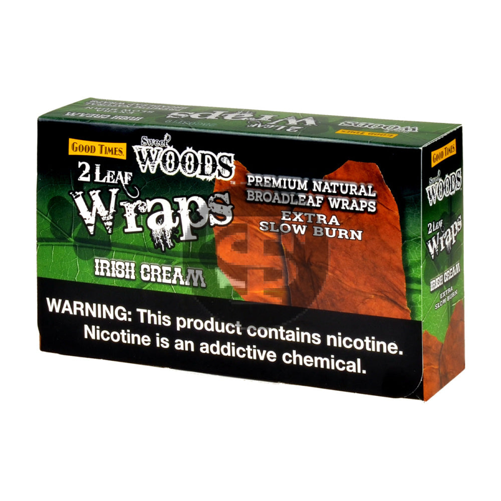Good Times Sweet Woods Leaf Wrap Irish Cream 25 Pouches of 2
