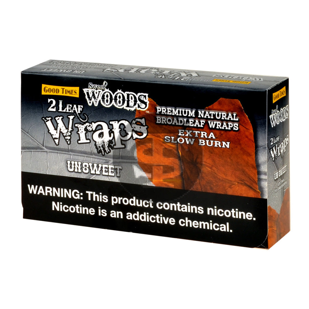 Good Times Sweet Woods Leaf Wrap Unsweet 25 Pouches of 2 1