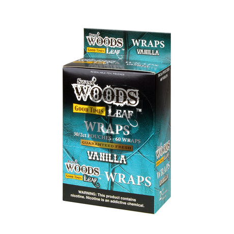 Good Times Sweet Woods Leaf Wrap Vanilla 30 Pouches of 2