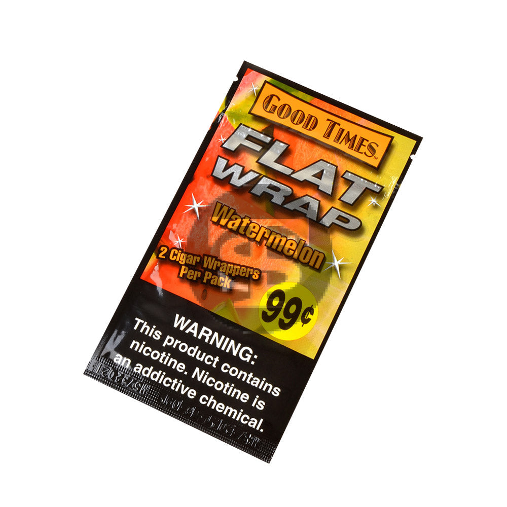 Good Times Watermelon Flat Wraps Pre Priced 25 Pouches of 2