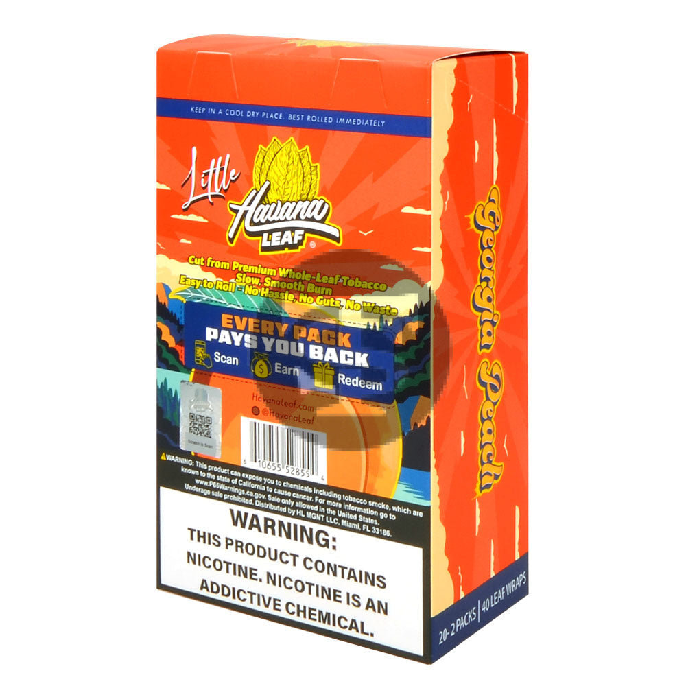 Havana Leaf Little Tobacco Wrap $1.99 Georgia Peach 20x2