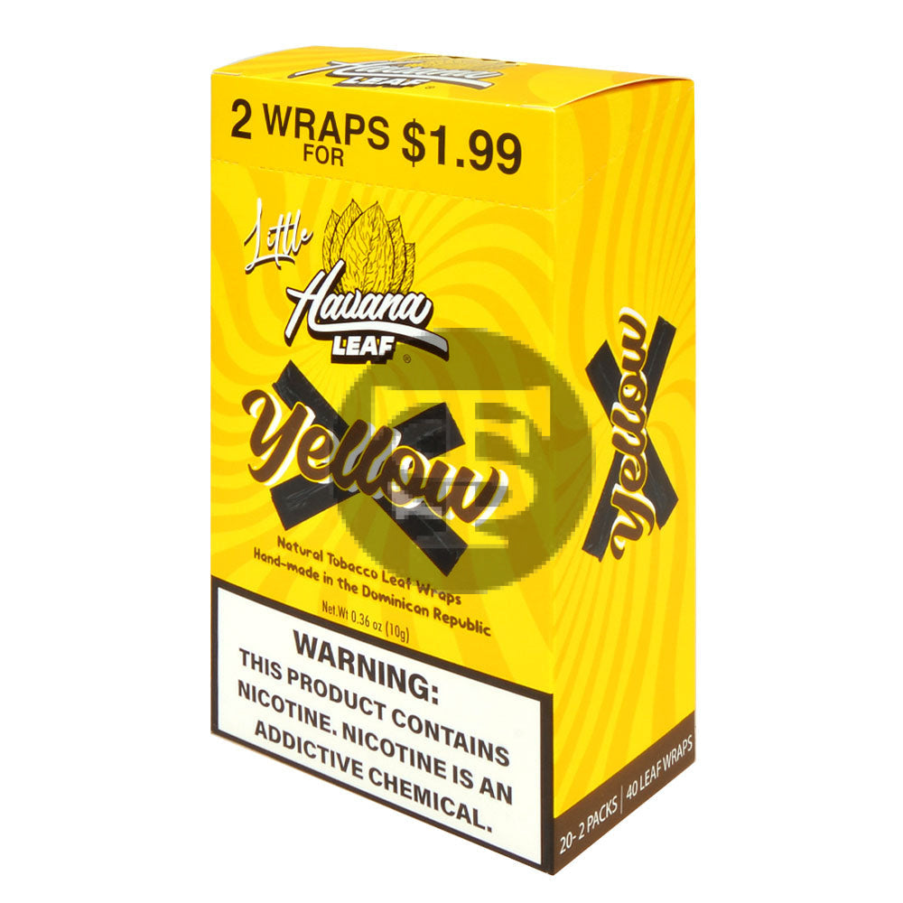 Havana Leaf Little Tobacco Wrap $1.99 Yellow 20x2