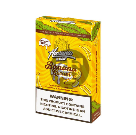 Havana Leaf Natural Tobacco Wrap Banana Cream 8x5pk