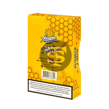 Havana Leaf Natural Tobacco Wrap Honey Bourbon 8x5pk