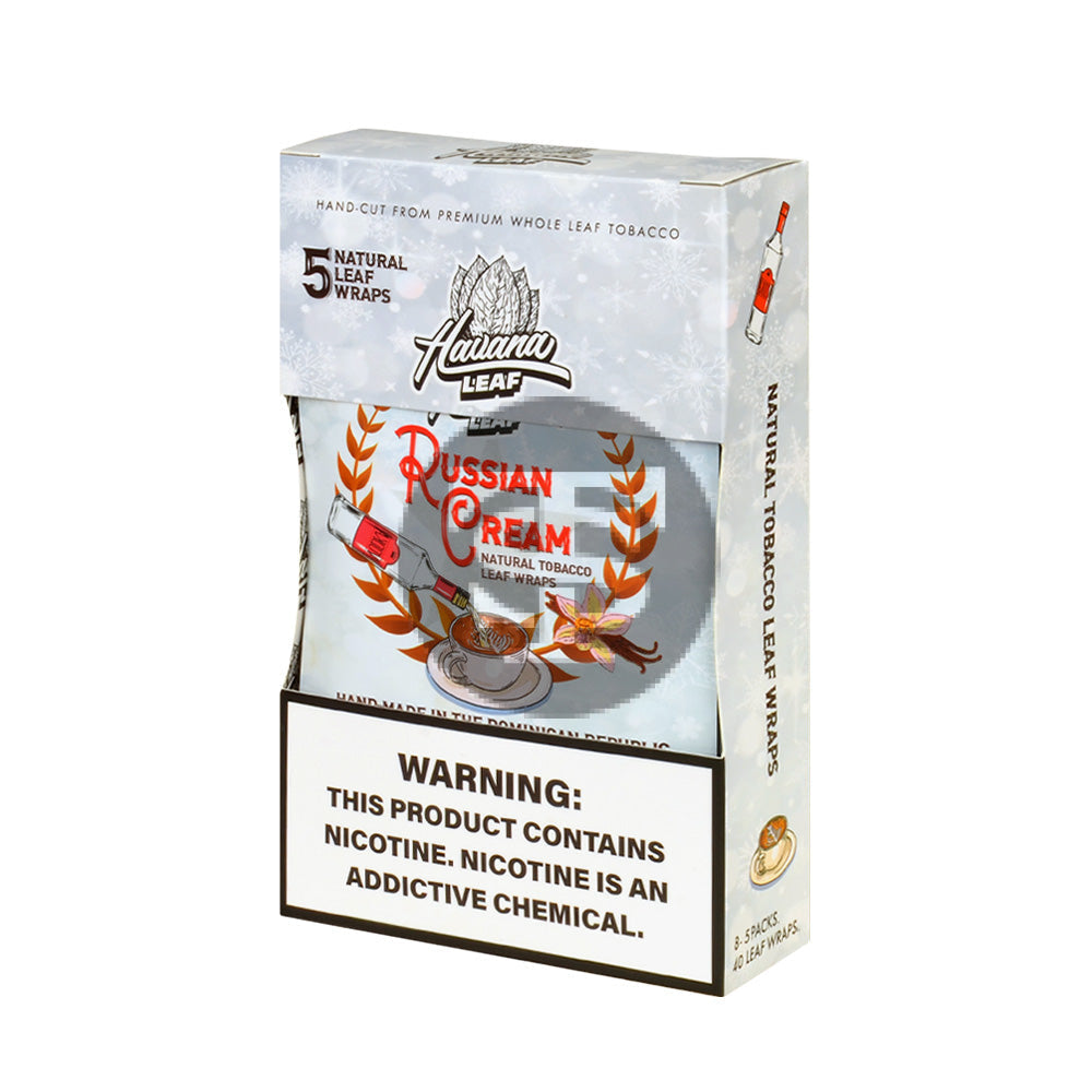 Havana Leaf Natural Tobacco Wrap, Russian Cream 8x5pk – Tobacco Stock