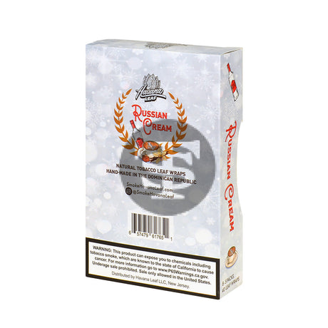 Havana Leaf Natural Tobacco Wrap Russian Cream 8x5pk