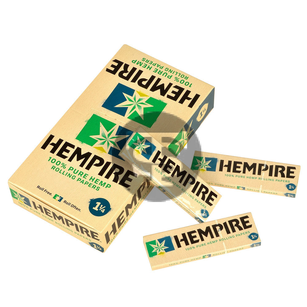 Hempire 1.25 Pure Hemp Rolling Papers 24 booklets