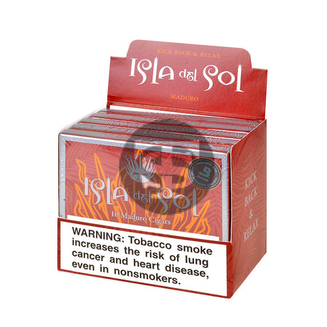 Isla Del Sol Breve Maduro Tins 5 Packs of 10
