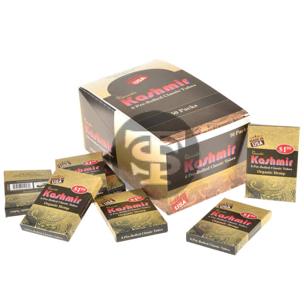 Kashmir Pre-Rolled Classic Tubes $1.99 Organic 30 Packs of 6 1