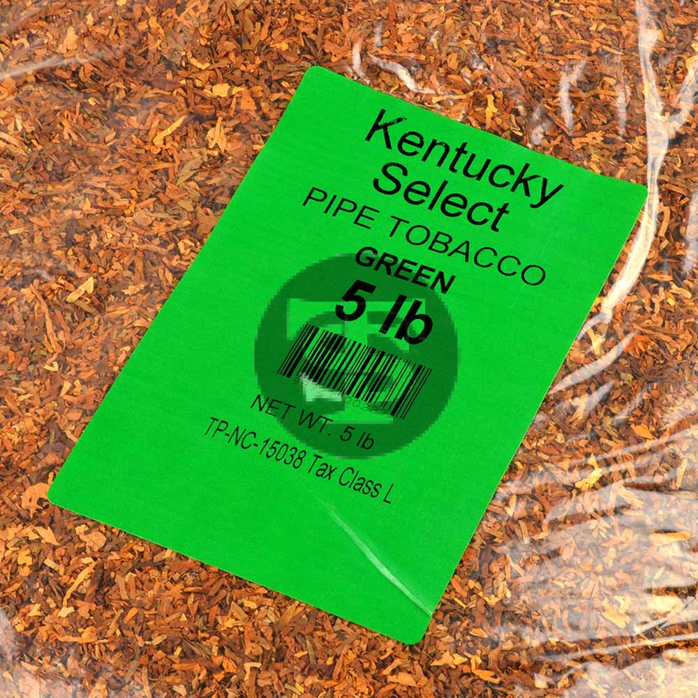 Kentucky Select Green (Menthol) Pipe Tobacco 5 Lb. Bag – Tobacco Stock