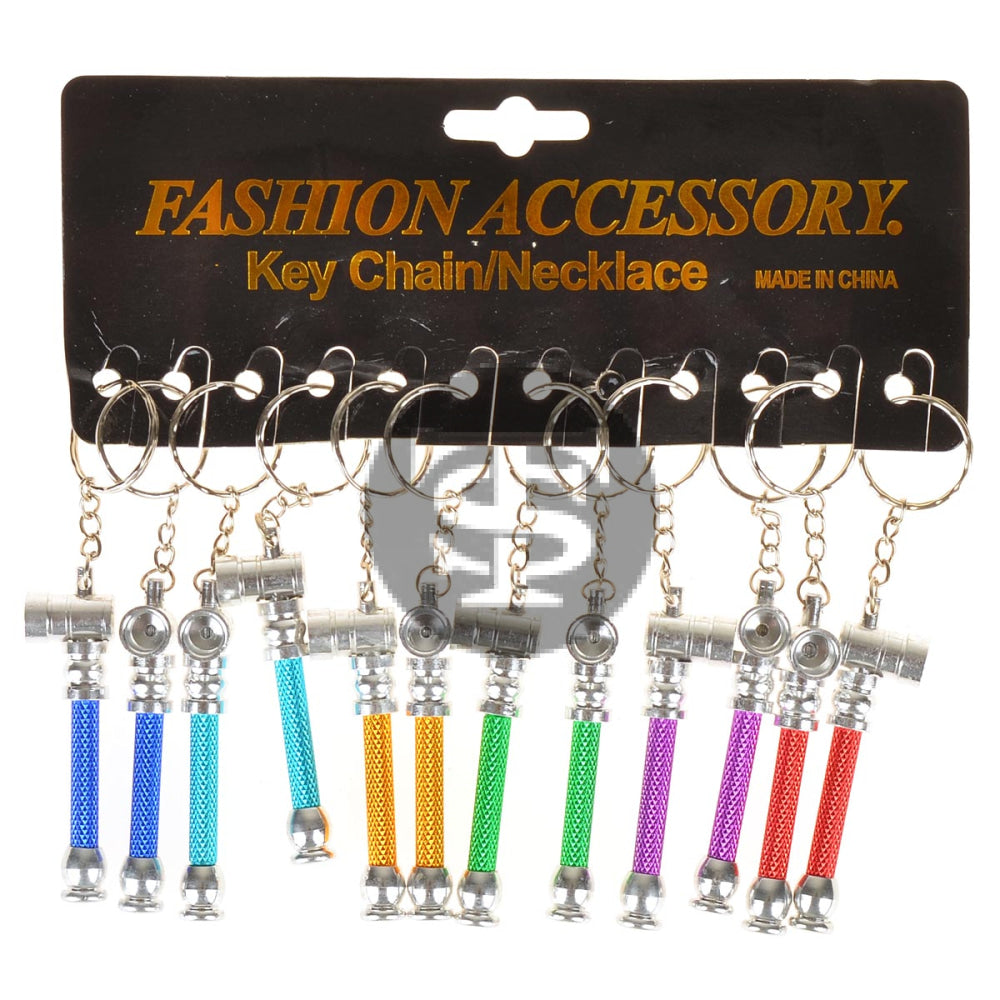 Key Chain Metal Pipe Pack of 12 1