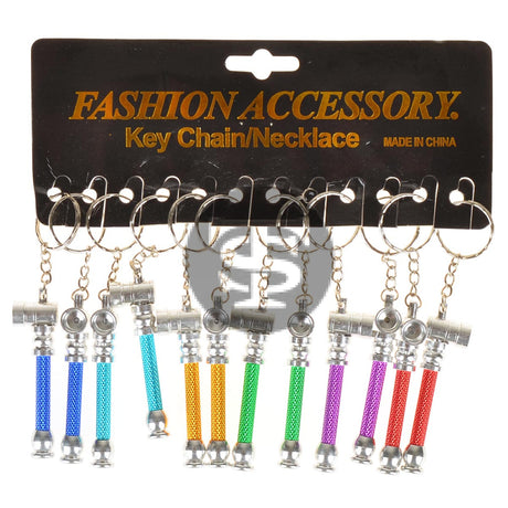 Key Chain Metal Pipe Pack of 12 1