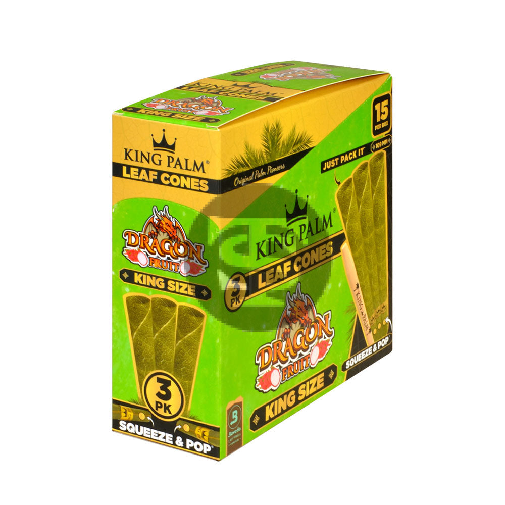 King Palm Cones 109mm King Size Dragon Fruit 15 packs of 3