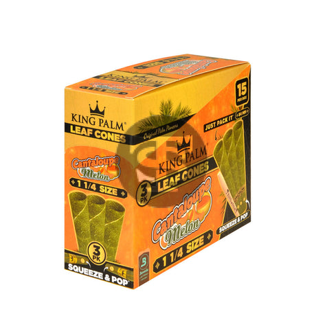 King Palm Cones 84mm 1.25 Cantaloupe Melon 15 packs of 3