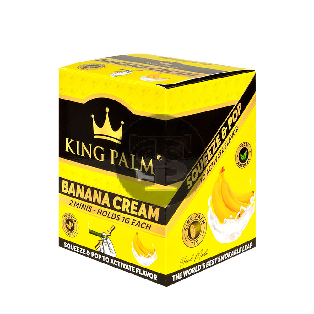 King Palm Rolls Minis Banana Cream 20 Packs of 2