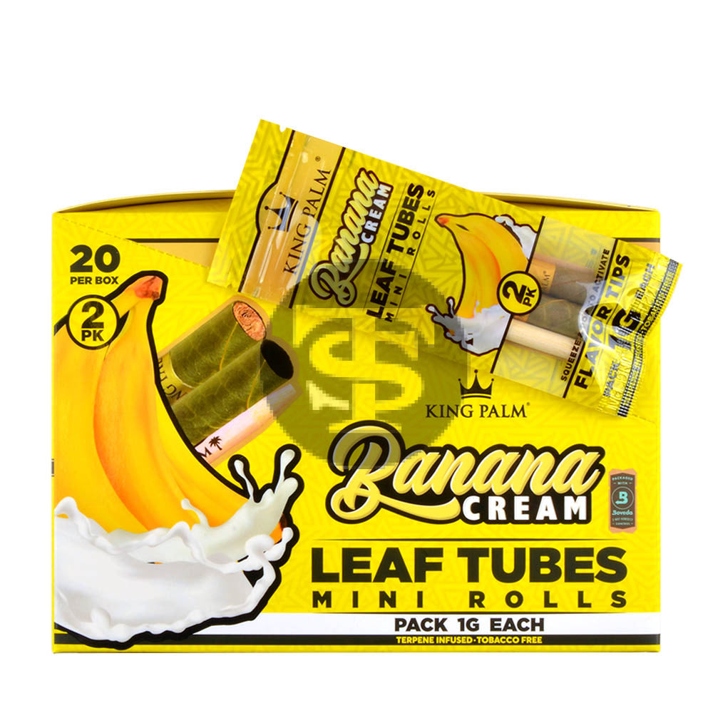 King Palm Rolls Minis Banana Cream 20 Packs of 2