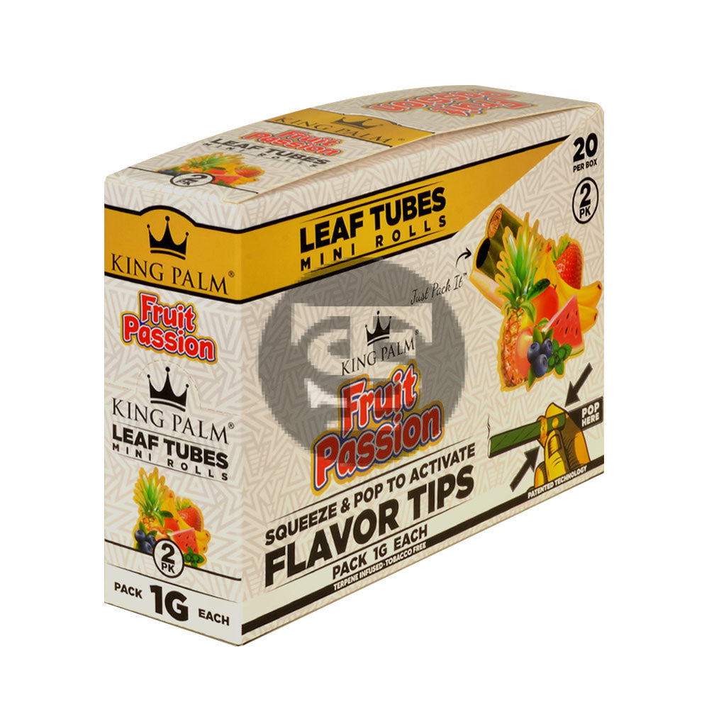 King Palm Rolls Minis Passion Fruit 20 Packs of 2