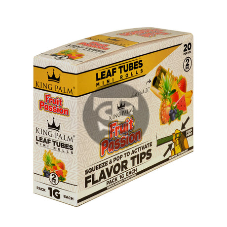 King Palm Rolls Minis Passion Fruit 20 Packs of 2