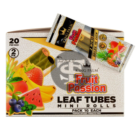 King Palm Rolls Minis Passion Fruit 20 Packs of 2