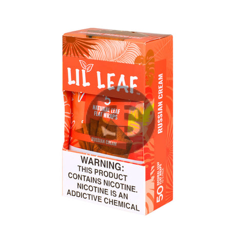 Lil Leaf Natural Flat Wraps 10 packs of 5 Russian Cream
