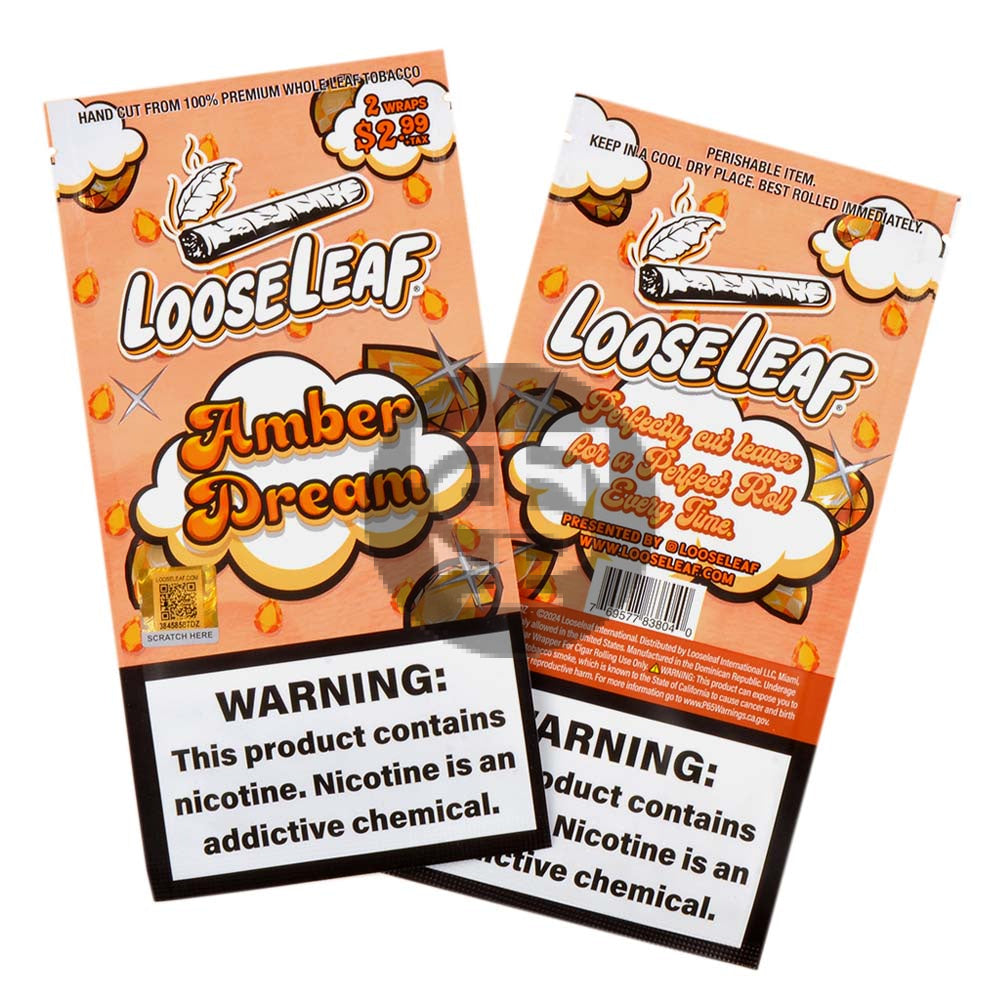 Loose Leaf Natural Wrap Amber Dream 20 packs of 2