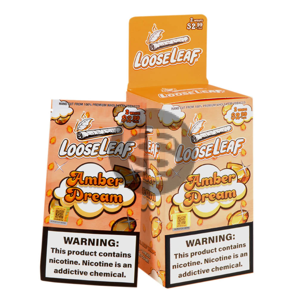 Loose Leaf Natural Wrap Amber Dream 20 packs of 2