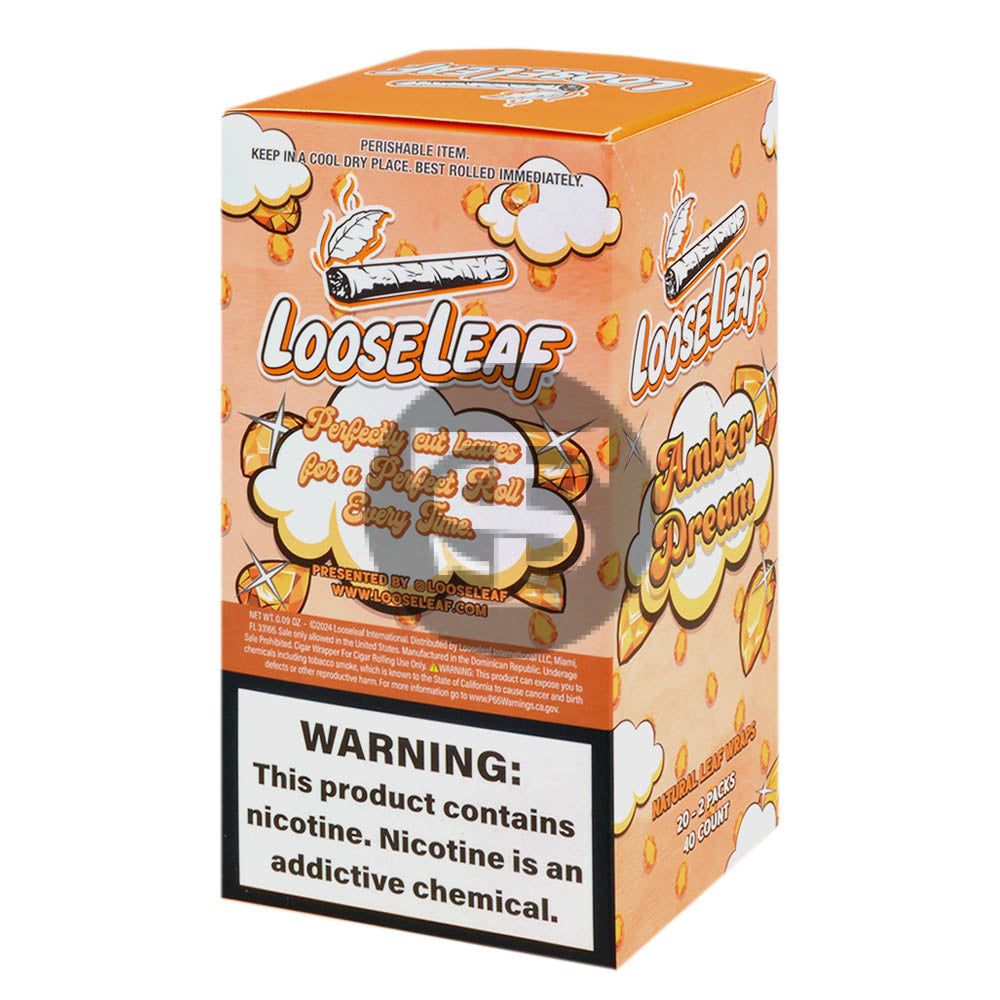 Loose Leaf Natural Wrap Amber Dream 20 packs of 2
