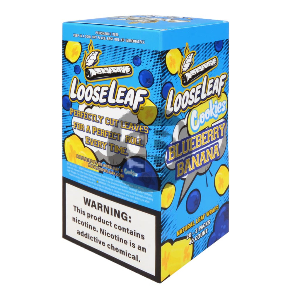 Loose Leaf Natural Wrap Blueberry Banana $2.99 20 packs of 2