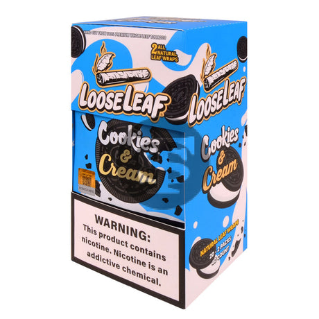 Loose Leaf Natural Wrap Cookies & Cream 20 packs of 2