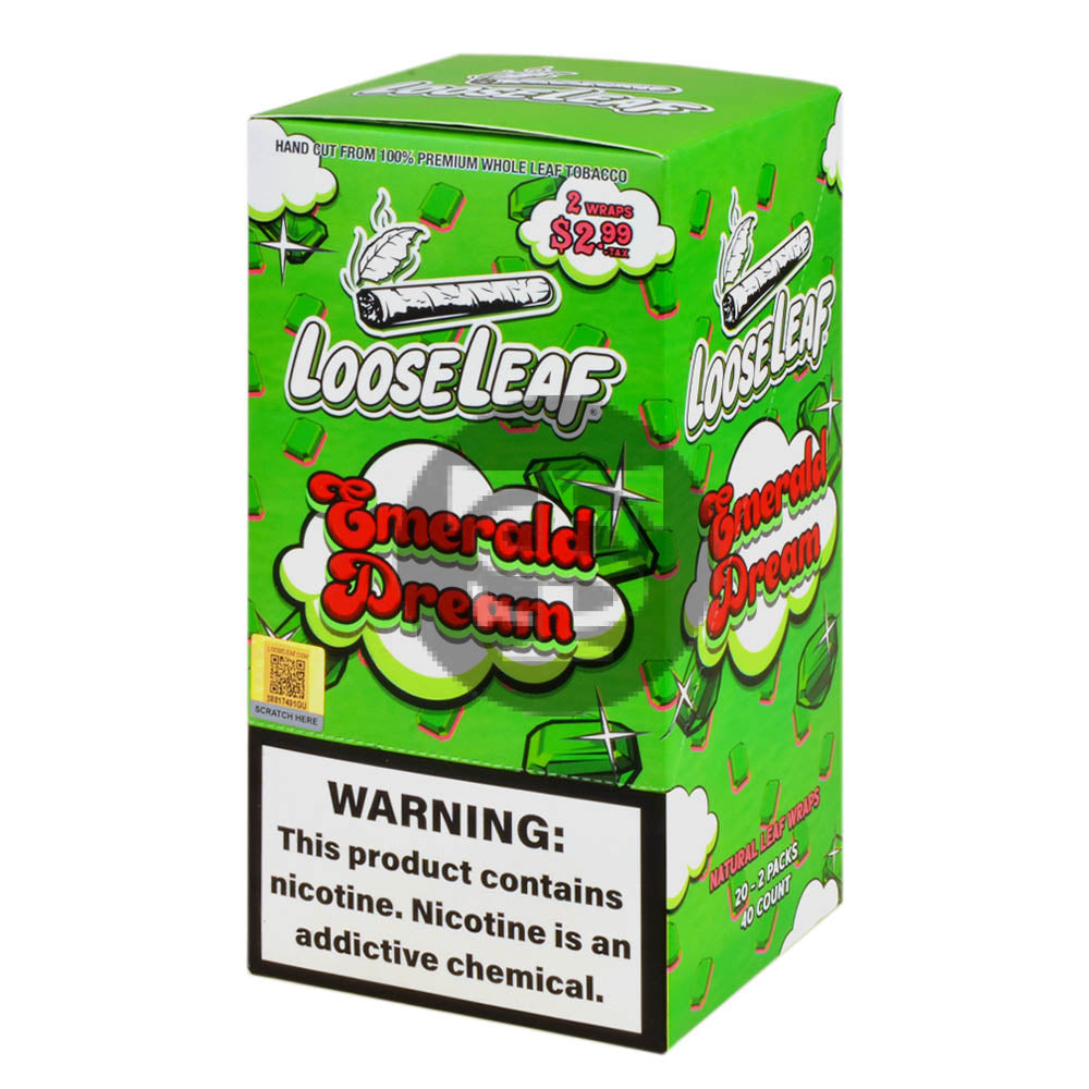 Loose Leaf Natural Wrap Emerald Dream $2.99, 20 packs of 2